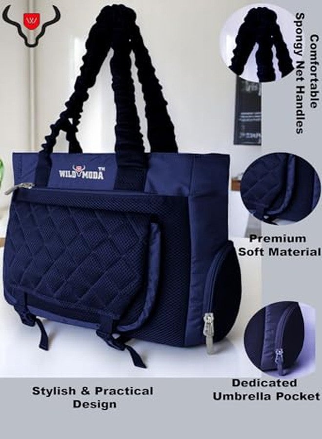 WILD MODA Spacious & Stylish Shoulder Bag - Perfect for Work or Travel (Blue) - Image 5